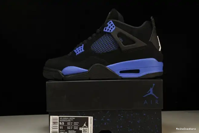 MaikeSneakers Royal Black CT8527-018 Jordan Game Retro 4 0324